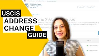 HOW TO CHANGE YOUR ADDRESS WITH USCIS online [upl. by Sivatnod43]