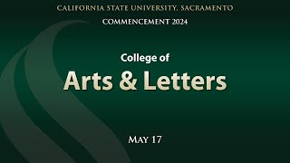 Commencement 2024 College of Arts amp Letters [upl. by Whitby]