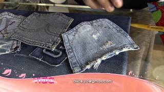 Veja como montar um porta treco feito com bolsos de calça jeans [upl. by Marolda]