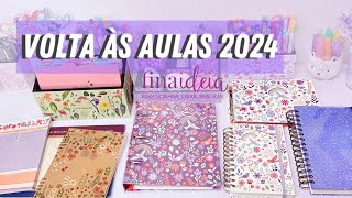 Material escolar 2024  Fina Ideia Papelaria [upl. by Dwyer]