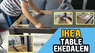 EKEDALEN Extendable table from IKEA Assembly [upl. by Nuli]