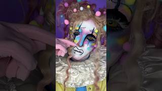 Afro circus pity party clown 🎈clownmakeup [upl. by Aihsetal]