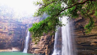 Lakhaniya Dari  Waterfalls ⛰️ [upl. by Kcirdot]