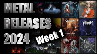 New Metal amp Hard Rock releases 2024 – Week 1 1st  6th January 2024 [upl. by Ariayek]