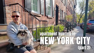 NYC Apartment Hunting Touring 7 Apartments w prices part 2  Life in NYC [upl. by Ahtabat]