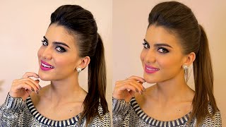 Tutorial de Penteado Rabo Liso com Topete  Eudora [upl. by Llehsem221]