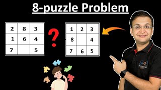 27 8 Puzzle Problem in Artificial Intelligence with Simple Example using Heuristic Search [upl. by Atniuq]