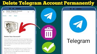 Telegram Hesabı Kalıcı Olarak Nasıl SİLİNİR YENİ GÜNCELLEME  Telegram Hesap Silme [upl. by Notxam]