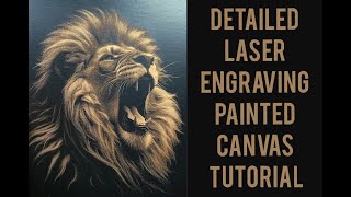 HowTo Laser Engraving Painted Canvas Full Tutorial  Very Detailed No Secrets [upl. by Walston]