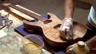 Applying Pure Tung Oil To A Guitar [upl. by Bor]