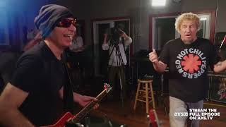 Joe Satriani and Chad Smith having some fun on AXS TV Chickenfoot  Soap on a rope [upl. by Kassia]