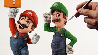 Sculpting MARIO amp LUIGI Diorama  The Super Mario Bros Movie [upl. by Arraeic]