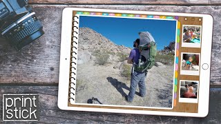 How to use PHOTOS in your DIGITAL PLANNER  GoodNotes Tutorial  Print Stick [upl. by Davidde856]