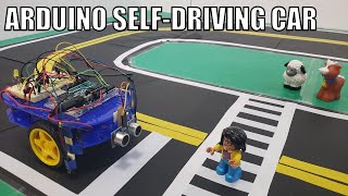 Build a SelfDriving Arduino Car  Science Project [upl. by Kerekes372]