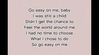 Adele  Easy On Me Lyrics [upl. by Adnicul]