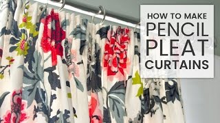 How to Make Pencil Pleat Curtains [upl. by Turoff]