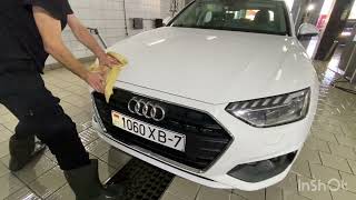 How to easily wash dirt off a white Audi audi wash asmr car [upl. by Chalmer248]