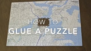 DIY GLUE A PUZZLE [upl. by Eneluqcaj]