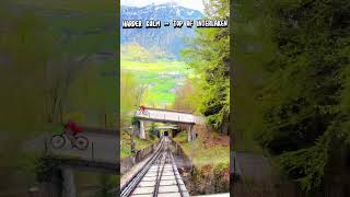 Funicular Railway to Harder Kulm  Top of Interlaken switzerland funicular harderkulm [upl. by Aynotal]