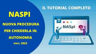 NASPI 20232024  il nuovo tutorial per chiederla in autonomia [upl. by Zosima]