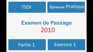 Examen passage 2010 TSDI Partie 1 Exercice 1 Réduction supermarché [upl. by Ahtennek]