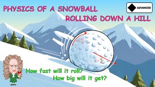 Physics of a Snowball Rolling Down a Hill [upl. by Naul]