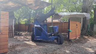 MOFFETT FORKLIFT DELIVERY Tight driveway amp yard MUST SEE [upl. by Gonroff]