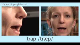 English Pronunciation 👄 Short Vowel  æ  ‘trap’ ‘stamp’ amp ‘back’ [upl. by Nayek]