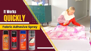 Best Powerful Fabric Adhesive Spray For Strength [upl. by Alhsa]