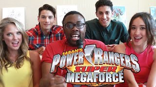 POWER RANGERS Super Megaforce Cast Interview  Black Nerd [upl. by Kila69]