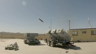 Watch the Navys LOCUST launcher fire a swarm of drones [upl. by Eitteb]