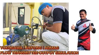 Flow Transmitter  Yokogawa AXF015G  Output Signal Simulation to Controller  Tagalog Tutorial [upl. by Paul]