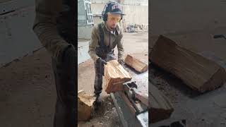 Woodwork woodsplitter firewoodbusiness дровакол holzbearbeitung woodworking [upl. by Lerrehs150]