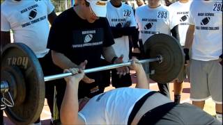 OL ADAM LAWHORN HIGH SCHOOL FOOTBALL COMBINE CHALLENGE [upl. by Arley]