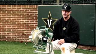 Infield Flyball Drills with Vanderbilt Baseball coach Tim Corbin and ATEC machines [upl. by Ennahs646]