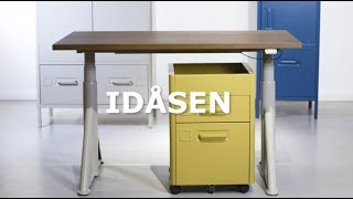 IKEA IDÅSEN skrivbords och förvaringsserie [upl. by Saile]