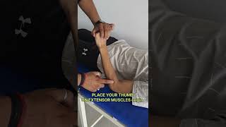 Tennis elbow instant relief elbowpain elbow physiotherapy [upl. by Nimajaneb671]