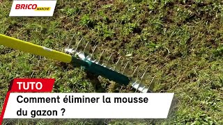 Comment éliminer la mousse du gazon   Bricomarché [upl. by Yesrod]