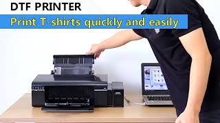 DTF L805L800 printer automatic A4 size printer How To Print DTF Film [upl. by Kapoor]