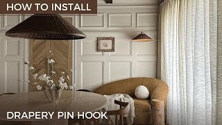 Check this How to Install Drapery Pin Hook Steptostep Guide and Get More Such Topics [upl. by Ennahs267]