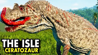 Najpotężniejszy CERATOZAUR PODBIJA THE ISLE EVRIMA Symulator Dinozaura [upl. by Zampino]