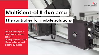 Controller MultiControl II duo accu  Mobile solutions for lifting columns and electric cylinders [upl. by Artimas]