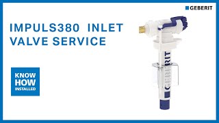 Geberit Impuls380 inlet valve service [upl. by Siskind]