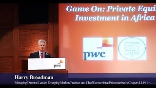 quotGame On Private Equity Investment in Africaquot PricewaterhouseCoopers New York City [upl. by Antsirhc]