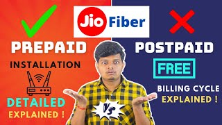 Jio Fiber Prepaid Vs Postpaid Which is Better   Jio Fiber Installation Detailed Explained [upl. by Rastus]