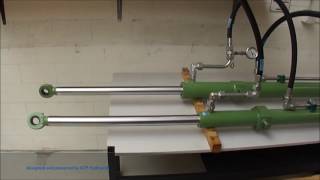 Synchronized hydraulic cylinders  Gleichlauf Hydraulik Zylinder [upl. by Lili]