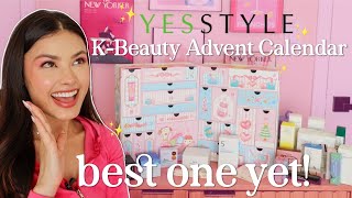 Unboxing the YesStyle 2024 KBeauty Advent Calendar ✨ 500 of KBeauty for 165 [upl. by Schilt]