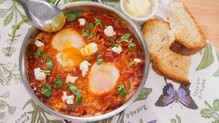 Shakshuka  Eggs Poached in Spiced Tomato Sauce  Pais Kitchen [upl. by Monson]