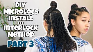 Perfect Starter Locs Tutorial  Interlocking amp Instant Crochet Method [upl. by Warner]