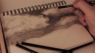 How to Draw Realistic Clouds  Full length tutorial w commentary [upl. by Atiuqer]